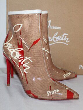 NWB Christian Louboutin So Kate Booty 100 Loubi Kraft Boots Booties 39